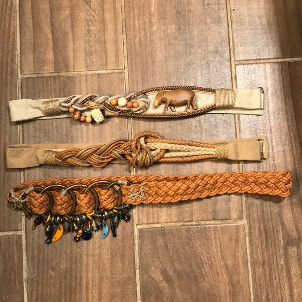 Vintage 1980’s Carolyn tanner belts
